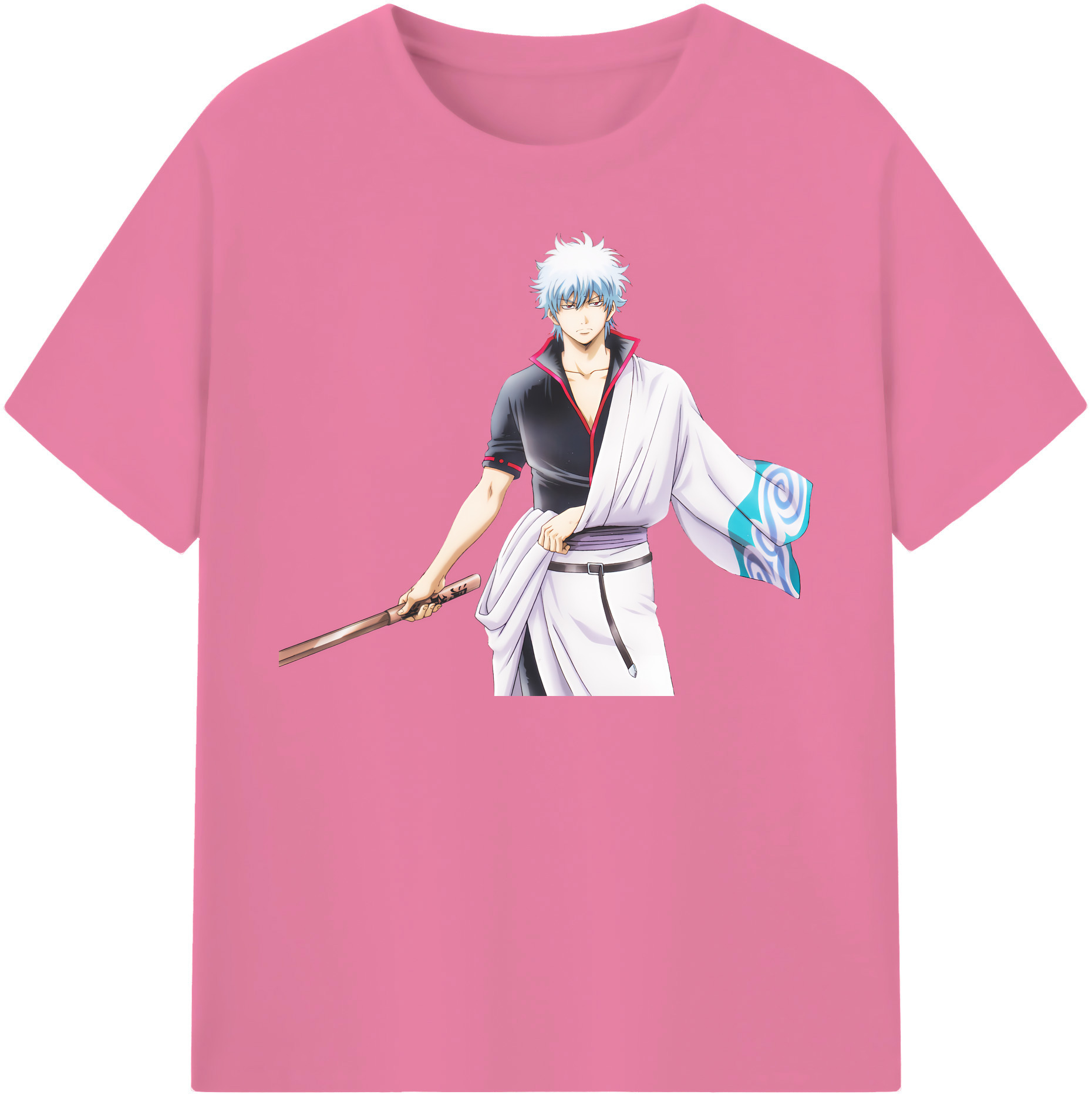 （画像用） ぎんたま 坂田銀時（さかたぎんとき） 神楽 志村新八（しむら しんぱち） GINTAMA Sakata Gintoki Kagura Shimura Shinpachi 綿100％半袖Tシャツ（フロントプリント）